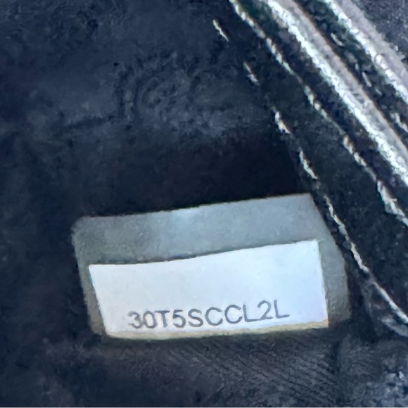 NWOT Michael Kors Purse- Black/ Silver Hardware, Compartments. SHOW STOPPER! - Picture 17 of 17